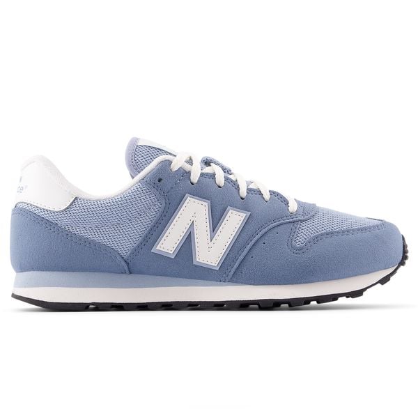 Buty damskie New Balance GW500BLS - niebieskie. Niebieskie obuwie sportowe New Balance, na lato, z dresówki, bez zapięcia, trekkingowe. Za 289.99 zł.