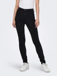 ONLY Dżinsy "Rose" - Skinny fit - w kolorze czarnym rozmiar: XS/L32. Czarne jeansy Only, l, bez wzorów, z podwyższonym stanem. Za 48.39 zł.