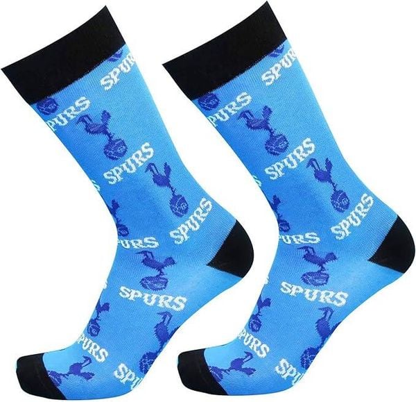 Skarpety Tottenham Hotspur - licencjonowane. Niebieskie skarpety TOTTENHAM HOTSPUR, bez wzorów, z bawełny. Za 49.00 zł.