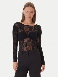 Patrizia Pepe Body 2M4484/J344-K103 Czarny Slim Fit. Czarne body Patrizia Pepe, m, bez wzorów, z syntetyku. Za 689.99 zł.