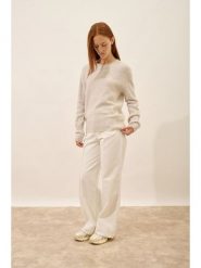 Just Cashmere Kaszmirowy sweter "Cetan" w kolorze kremowym rozmiar: L. Brązowe swetry Just Cashmere, l, bez wzorów, z kaszmiru, bez ramiączek. Za 804.99 zł.