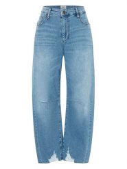 MAC Dżinsy "Dakota" - Comfort fit - w kolorze błękitnym rozmiar: 36. Niebieskie jeansy MAC, z aplikacjami, z podwyższonym stanem. Za 295.99 zł.