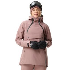 Damska kurtka narciarska Colourwear W Cake Anorak 2.0. Brązowe kurtki narciarskie Colourwear, bez wzorów, bez kaptura, narciarskie. W wyprzedaży za 1,150.50 zł.