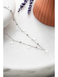 Lodie Silver Srebrny naszyjnik z elementami ozdobnymi - dł. 42 cm rozmiar: onesize. Szare naszyjniki Lodie Silver, srebrne. Za 132.05 zł.