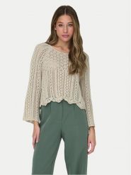 ONLY Sweter Nola 15233173 Szary Regular Fit. Szare swetry Only, xs, bez wzorów, z syntetyku, bez ramiączek. Za 89.99 zł.