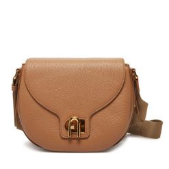 Torebka Furla. Brązowe listonoszki Furla, bez wzorów, bez dodatków. Za 1,949.00 zł.