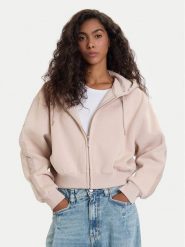 Guess Bluza V5BQ11 KB681 Beżowy Oversize. Brązowe bluzy Guess, m, z aplikacjami, z bawełny, bez kaptura. Za 319.99 zł.
