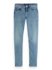 Scotch & Soda Dżinsy - Skinny fit - w kolorze błękitnym rozmiar: W27/L32. Niebieskie jeansy Scotch & Soda, l, z aplikacjami. Za 218.95 zł.