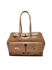 Gino Rossi Torebka EO-CLOVER-X10167 Beżowy. Brązowe torebki klasyczne Gino Rossi, bez wzorów, z materiału, bez dodatków. Za 399.99 zł.