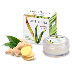 Orientana Balsam do ust - olejki z IMBIRU i TRAWY CYTRYNOWEJ 8g. Balsamy do ust Orientana. Za 14.98 zł.