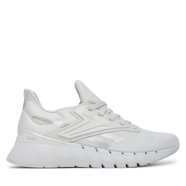 Buty na siłownię Reebok. Szare obuwie sportowe Reebok, bez zapięcia, na fitness i siłownię. Za 399.99 zł.