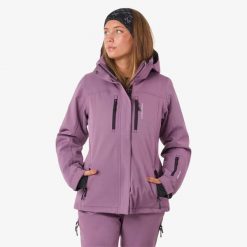 Kurtka narciarska Narciarstwo Damska Swedemount Cervinia Jacket W oddychająca. Fioletowe kurtki narciarskie SWEDEMOUNT, bez wzorów, bez kaptura, narciarskie. W wyprzedaży za 447.00 zł.