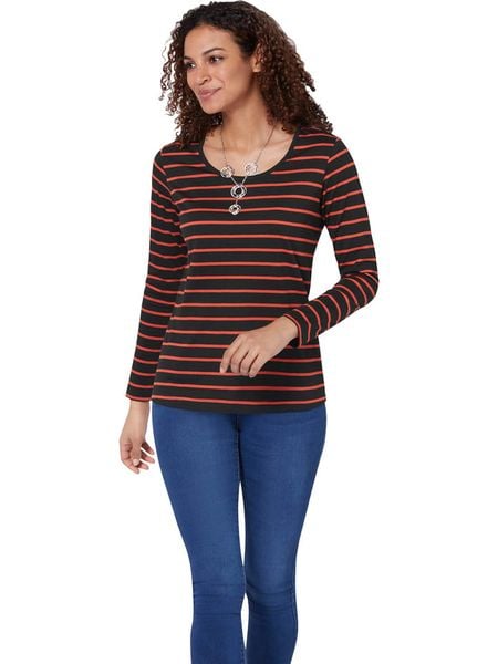 WITT WEIDEN Koszulka w kolorze czarno-czerwonym rozmiar: 52. Czarne bluzki WITT WEIDEN, bez wzorów, bez kołnierzyka, bez ramiączek. Za 52.67 zł.