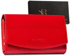 Portfel czerwony Rovicky skórzany [DH] R-RD-36-GCL. Czerwone portfele ROVICKY, bez wzorów. Za 85.99 zł.