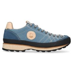 Buty trekkingowe Lomer Bio Naturale Canvas. Niebieskie trekkingi Lomer, z bawełny, trekkingowe. Za 553.50 zł.