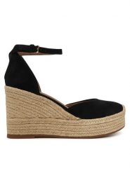BOSS Espadryle Madeira 50563452 Czarny. Czarne espadryle Boss, bez wzorów, ze skóry, bez obcasa, bez zapięcia. Za 799.99 zł.