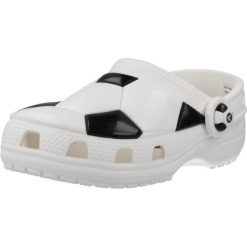 Sandały CROCS CLASSIC SOCCER BALL CLOG Biały. Białe sandały Crocs, bez wzorów, z materiału, bez obcasa, bez zapięcia. Za 159.99 zł.