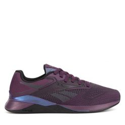 Buty na siłownię Reebok. Fioletowe obuwie sportowe Reebok, bez zapięcia, na fitness i siłownię. Za 519.00 zł.