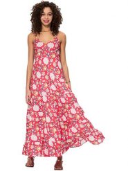 Aller Simplement Sukienka w kolorze różowo-białym rozmiar: 38/40. Czerwone sukienki Aller Simplement, bez wzorów, z bawełny, bez kołnierzyka, bez ramiączek, maxi. Za 100.99 zł.