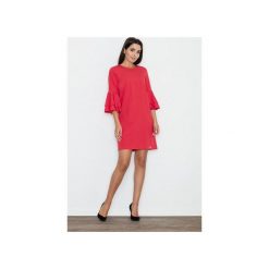Sukienka M564 Czerwona. Czerwone sukienki Figl, na imprezę, m, bez wzorów, eleganckie, bez kołnierzyka, bez ramiączek. Za 159.00 zł.