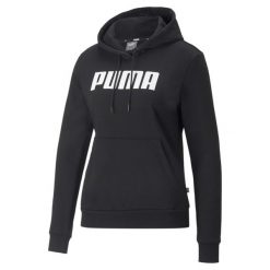 Bluza dresowa damska Puma ESS FL. Czarne bluzy sportowe Puma, na zimę, s, bez wzorów, z dresówki, bez kaptura. Za 152.99 zł.