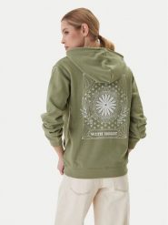 Roxy Bluza Surf Stoked Terry Vint ERJFT05062 Khaki Relaxed Fit. Brązowe bluzy Roxy, m, bez wzorów, z syntetyku, bez kaptura. Za 239.99 zł.