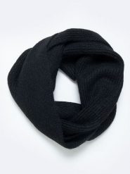 BIG STAR Szal-koło w kolorze czarnym - 165 x 32 cm rozmiar: onesize. Czarne szaliki Big Star, bez wzorów, z materiału, retro. Za 69.99 zł.