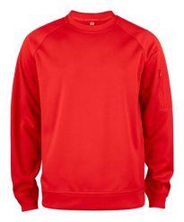 Clique Basic Active Bluza z okrągłym dekoltem – red. Czerwone bluzy CLIQUE, xs, bez wzorów, bez kaptura. Za 156.04 zł.
