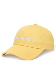 KARL LAGERFELD Czapka z daszkiem A1W33071 Beżowy jasny. Brązowe czapki KARL LAGERFELD, bez wzorów, z bawełny. Za 299.99 zł.