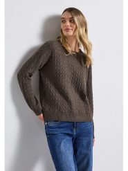 Cecil Sweter w kolorze ciemnobrązowym rozmiar: 36. Brązowe swetry Cecil, bez wzorów, bez ramiączek. Za 174.95 zł.