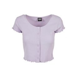 Top Damski / Damski Z Prążkowanymi Guzikami. Czerwone topy Urban Classics, xl, bez wzorów, prążkowane, bez kołnierzyka, bez ramiączek. Za 80.99 zł.