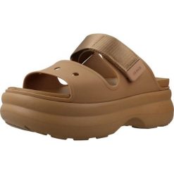 Sandały CROCS 212861C Brązowy. Brązowe sandały Crocs, bez wzorów, z syntetyku, bez obcasa, bez zapięcia. Za 296.99 zł.
