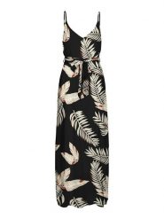 Vero Moda Sukienka w kolorze czarno-beżowym rozmiar: XL. Brązowe sukienki Vero Moda, xl, bez wzorów, z tkaniny, bez kołnierzyka, bez ramiączek, maxi. Za 132.05 zł.