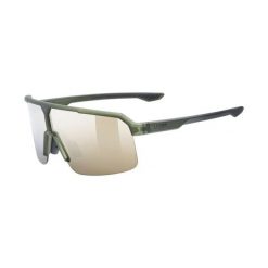 Okulary przeciwsłoneczne Uvex Ramp. Zielone okulary przeciwsłoneczne UVEX, bez wzorów, sportowe. Za 269.99 zł.