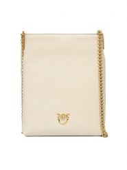 PINKO Torebka Flat Satchel AI 25-26 PCPL 105352 A0QO Écru. Torebki klasyczne Pinko, bez wzorów, ze skóry, bez dodatków. Za 1,059.00 zł.