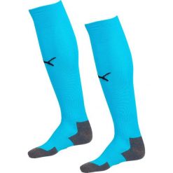 Getry piłkarskie Puma Team Liga Socks Core. Niebieskie legginsy sportowe Puma, bez wzorów, do piłki nożnej. Za 34.90 zł.