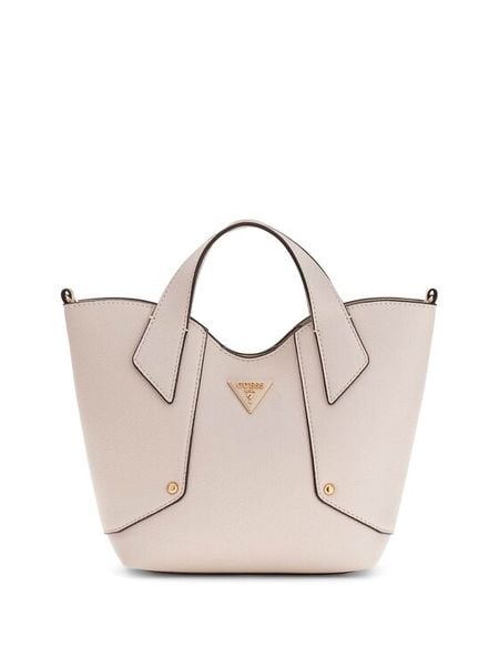 Guess Torebka Darcy Mini HWBG99 14750 Beżowy. Brązowe torebki klasyczne Guess, z aplikacjami, ze skóry, bez dodatków. Za 407.99 zł.