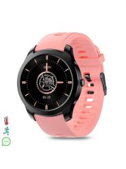 DAM Smartwatch "M28" w kolorze czarno-jasnoróżowym rozmiar: onesize. Czarne zegarki DAM, metalowe. Za 344.95 zł.