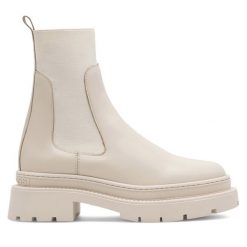 Botki GINO ROSSI. Brązowe botki Gino Rossi, bez wzorów, bez obcasa, na płaskiej podeszwie, bez zapięcia. Za 399.99 zł.