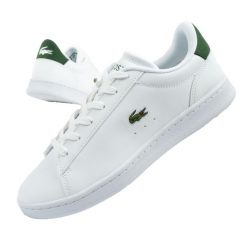 Buty damskie sportowe Lacoste Carnaby trampki. Białe obuwie sportowe Lacoste, bez zapięcia, trekkingowe. Za 299.00 zł.