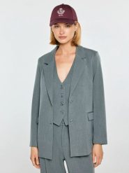 Marynarka damska szara elisash 902. Szare marynarki i żakiety Big Star, l, bez wzorów, biznesowe. Za 349.99 zł.