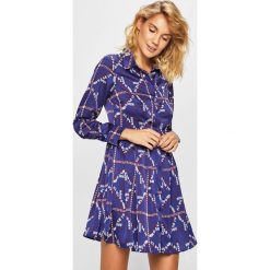 Glamorous - Sukienka. Niebieskie sukienki Glamorous, na co dzień, l, bez wzorów, z materiału, casualowe, bez kołnierzyka, bez ramiączek, maxi, proste. Za 199.90 zł.