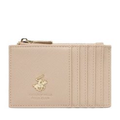 Etui na karty kredytowe Beverly Hills Polo Club. Brązowe portfele Beverly Hills Polo Club, bez wzorów. Za 59.99 zł.