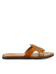Gant Klapki 30561911 Brązowy. Brązowe klapki GANT, bez wzorów, ze skóry, bez obcasa. Za 379.99 zł.