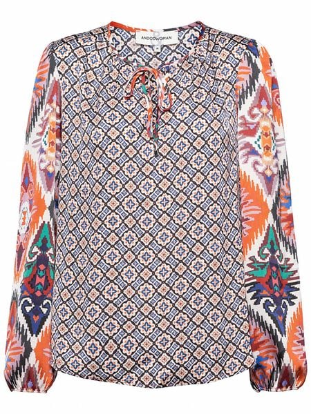 &Co Woman Bluzka ze wzorem rozmiar: M. Bluzki &Co Woman, m, bez wzorów, bez kołnierzyka, bez ramiączek. Za 88.23 zł.