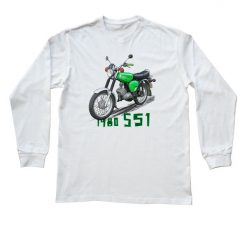 Simson — bluzka z długim rękawem. Białe bluzki nikiniki, s, bez wzorów, z bawełny, bez kołnierzyka, bez ramiączek. W wyprzedaży za 75.65 zł.