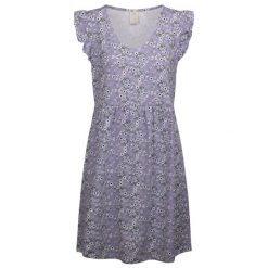 Trespass Gertha - Damska sukienka na co dzień z nadrukiem Gelsomino. Fioletowe sukienki Trespass, na co dzień, xl, bez wzorów, z dżerseju, sportowe, bez kołnierzyka, bez ramiączek, mini, sportowe. Za 240.99 zł.