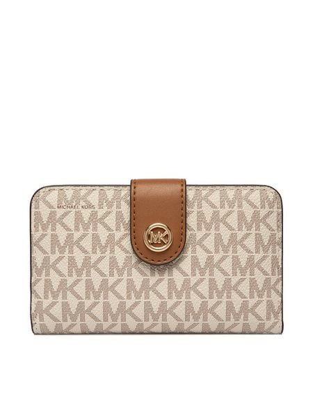 MICHAEL Michael Kors Portfel Pop 32S6G17F8B Écru. Białe portfele MICHAEL Michael Kors, bez wzorów, ze skóry. Za 467.99 zł.