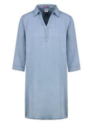 Sublevel Sukienka w kolorze błękitnym rozmiar: XS. Niebieskie sukienki Sublevel, xs, bez wzorów, z lyocellu, bez kołnierzyka, bez ramiączek, midi. Za 113.99 zł.