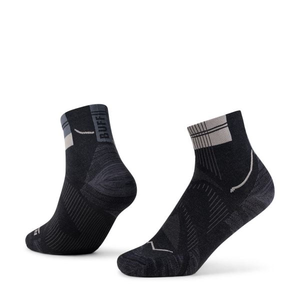 Skarpetki Buff COOLNET® QUARTER SOCK CQ. Szare skarpety Buff, bez wzorów, z elastanu. Za 109.99 zł.